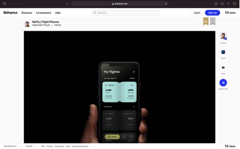  behance mobile app design