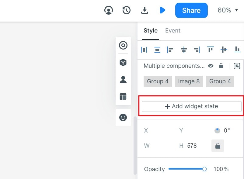 add widget state