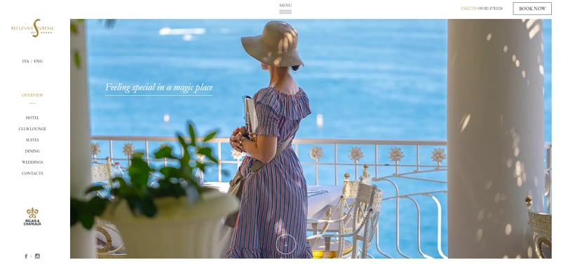 a hotel web design awards