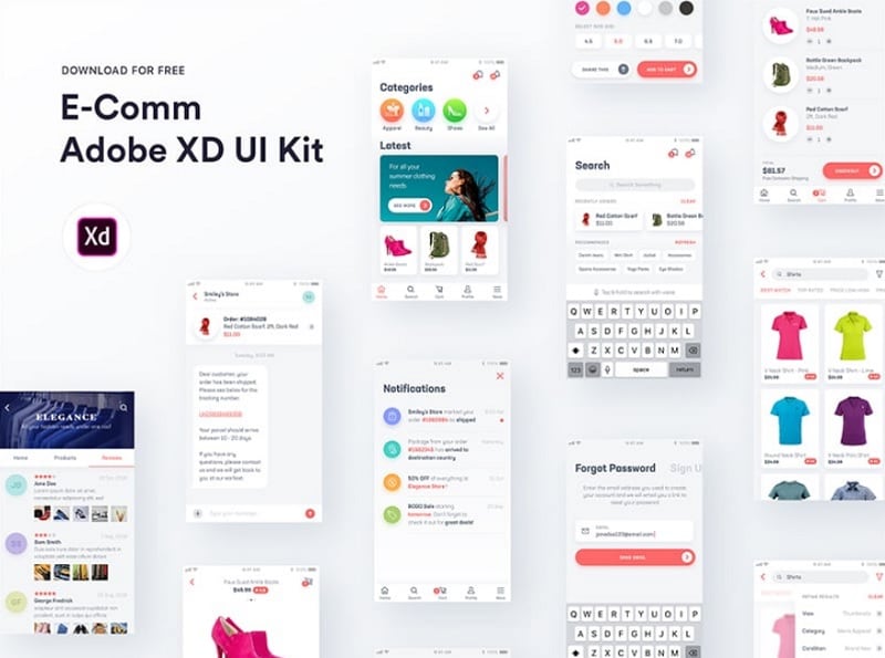 free adobe xd wireframe templates