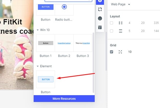 web app wireframe