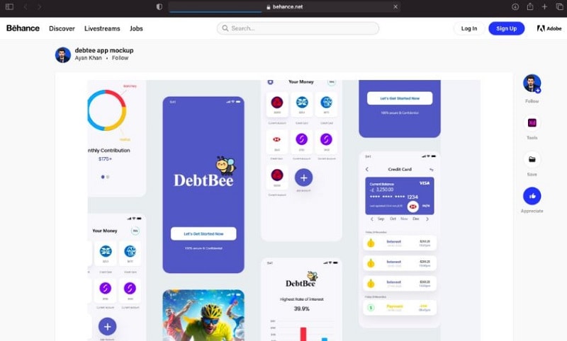 behance mockup