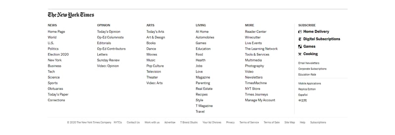 footer design inspiration