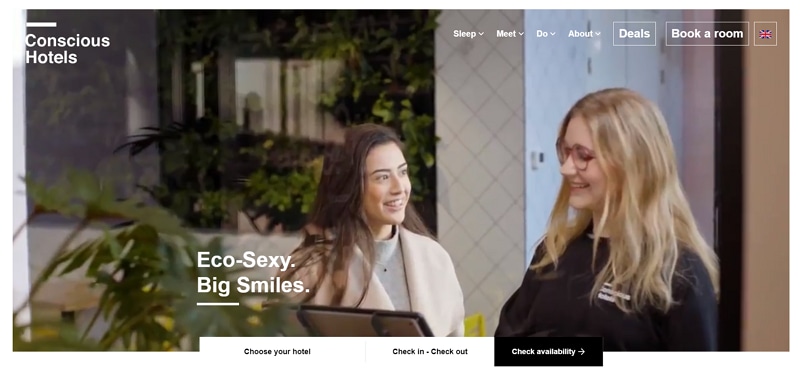 best hotel website design
