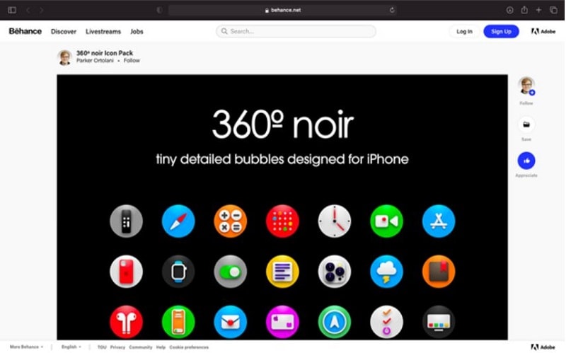 behance icons