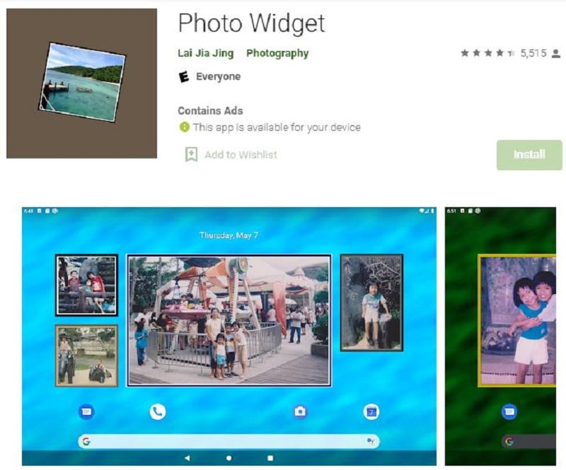 lai jia jing photo widget