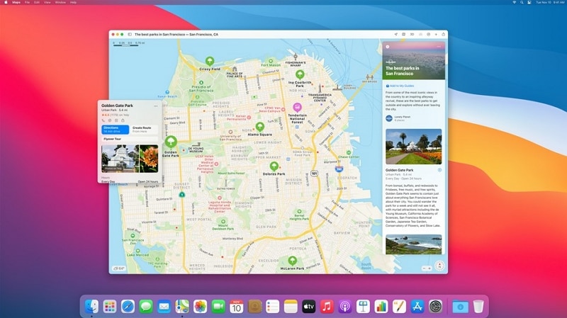 maps on macos big sur