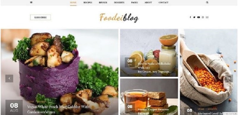 blog site template