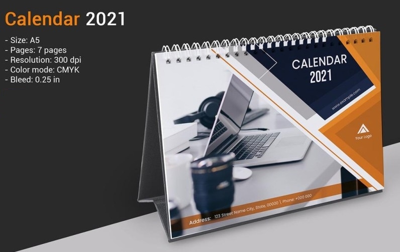 calendar cover page design