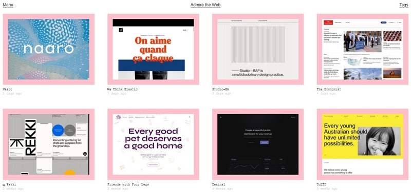 inspiring modern website examples