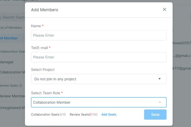 invite enterprise member