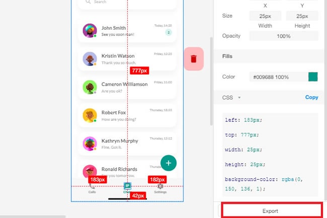 export icon preview