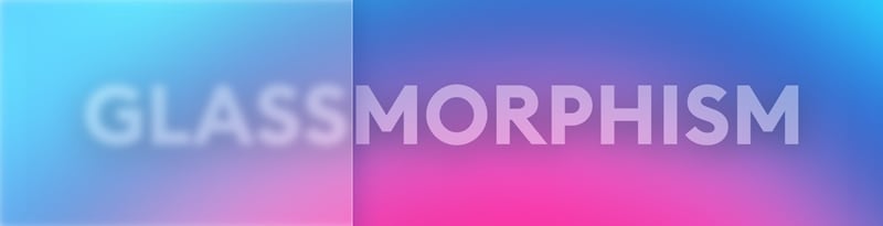 glass morphism website