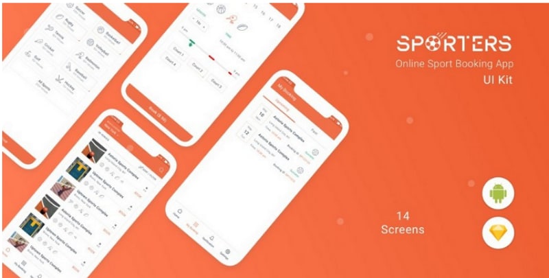 android phone wireframe template