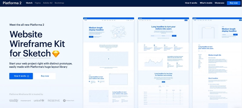 invision form wireframe kit