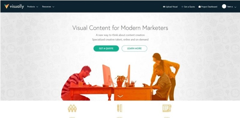 infographic website design