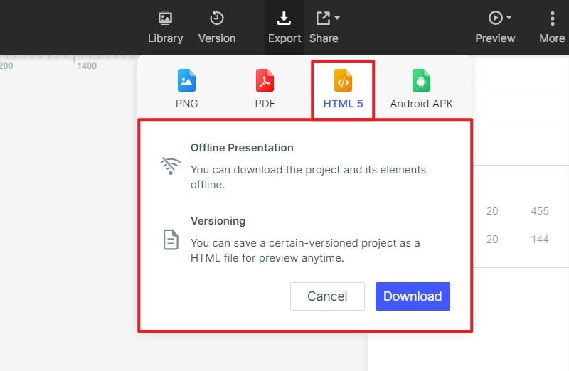 export prototype to html