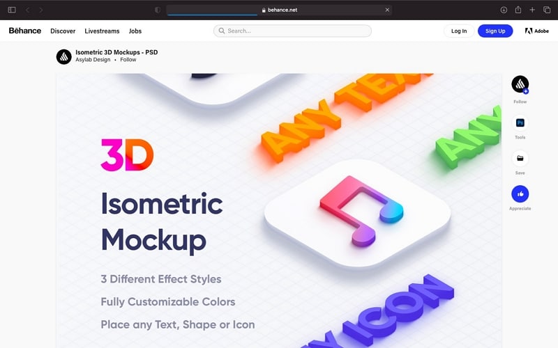 behance mockup