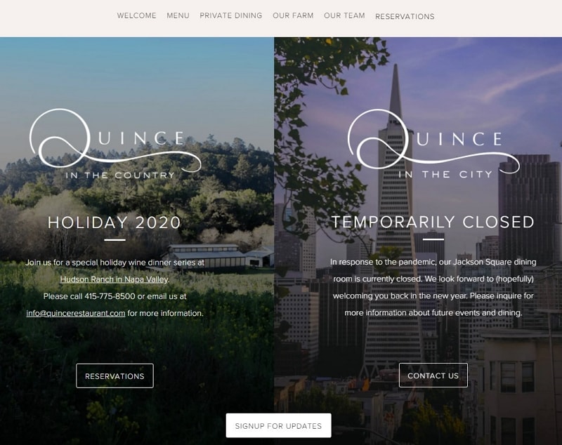 best restaurant web design
