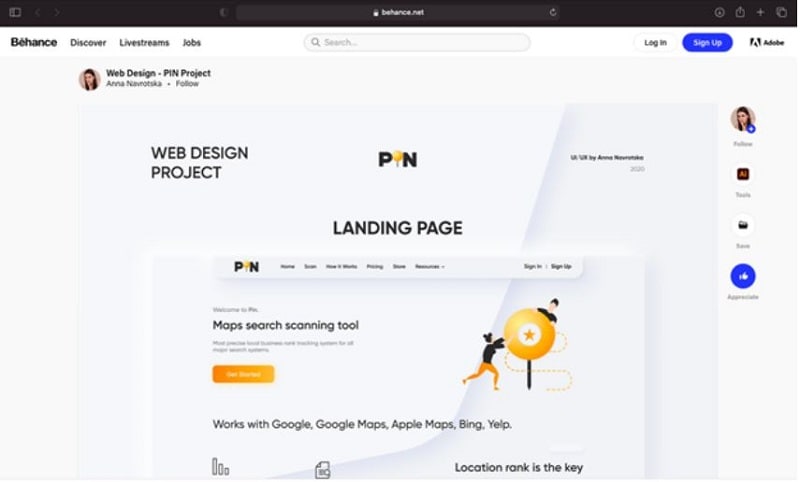behance ui