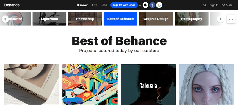 motion graphics portfolio website