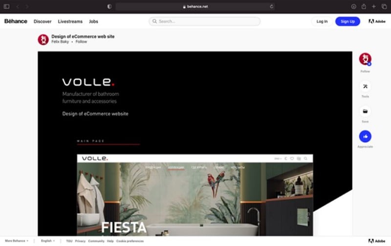 behance ui