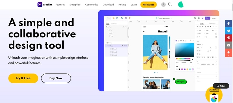 use mockitt to design UI