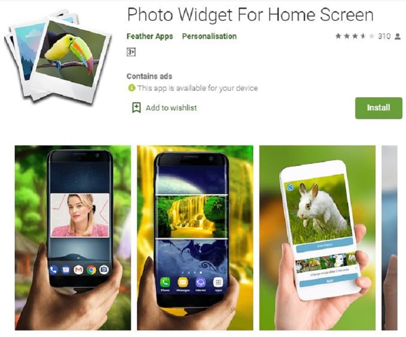 photo widget for home screen