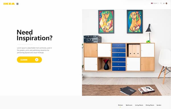 ikea website design