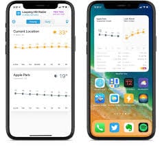 weather on home screen iphone