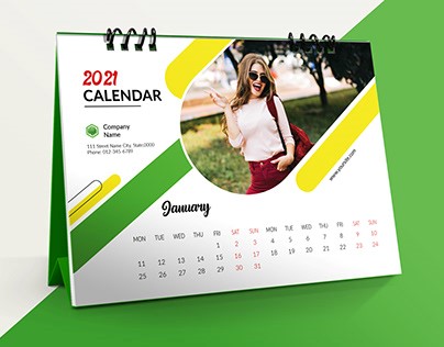 desk calendar design