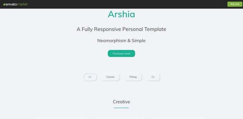 react personal website template