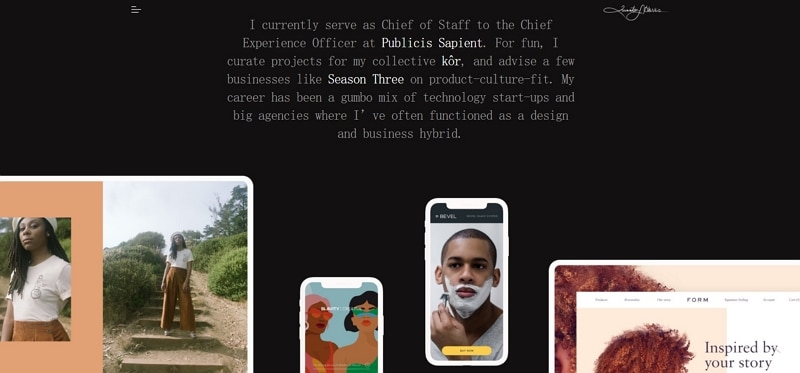 personal web page design