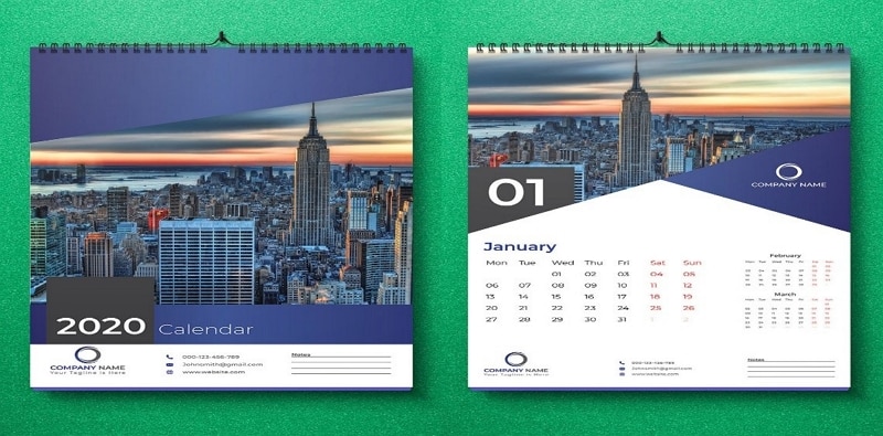 calendar design wall sticker