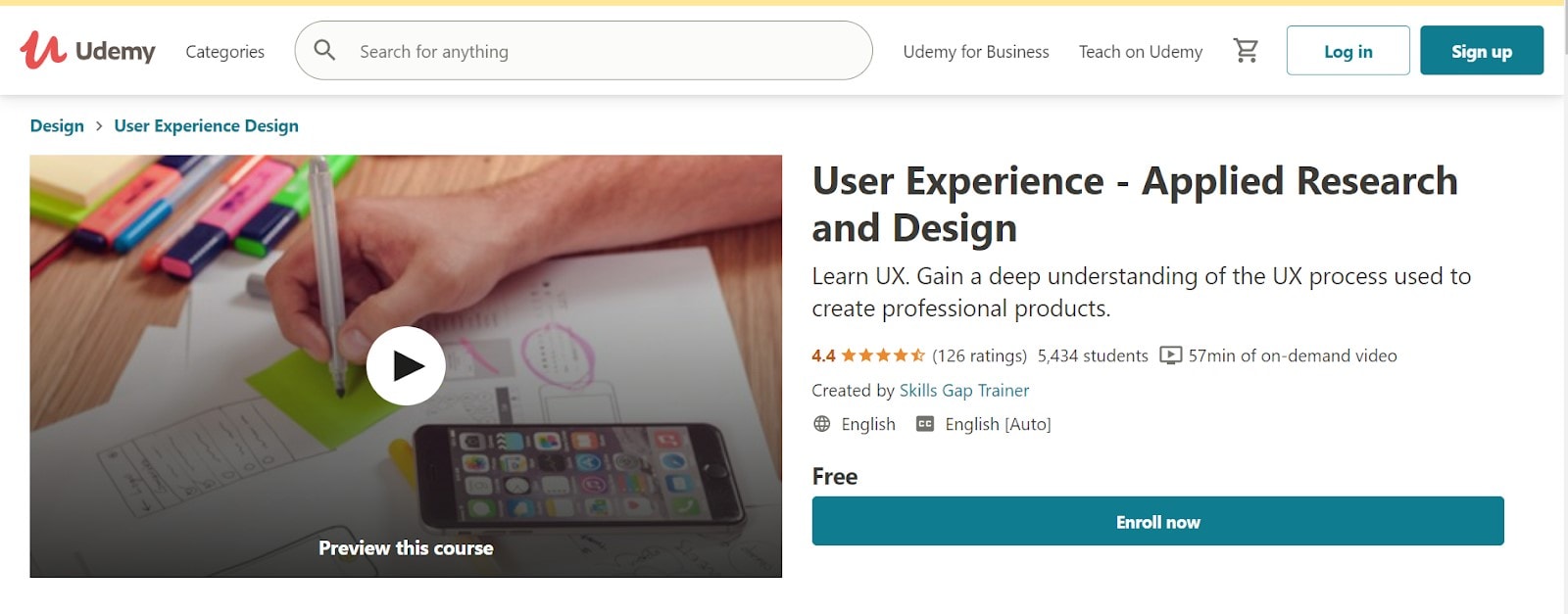 udemy ux design