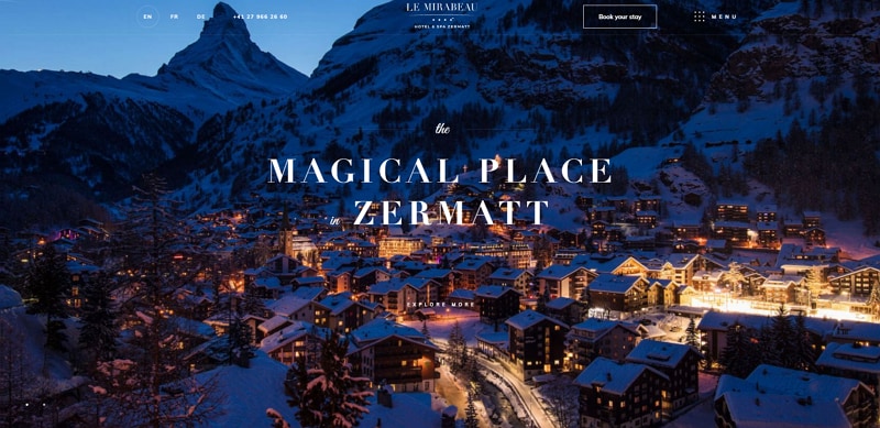 hotel booking website design