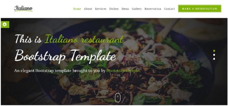 wix restaurant templates