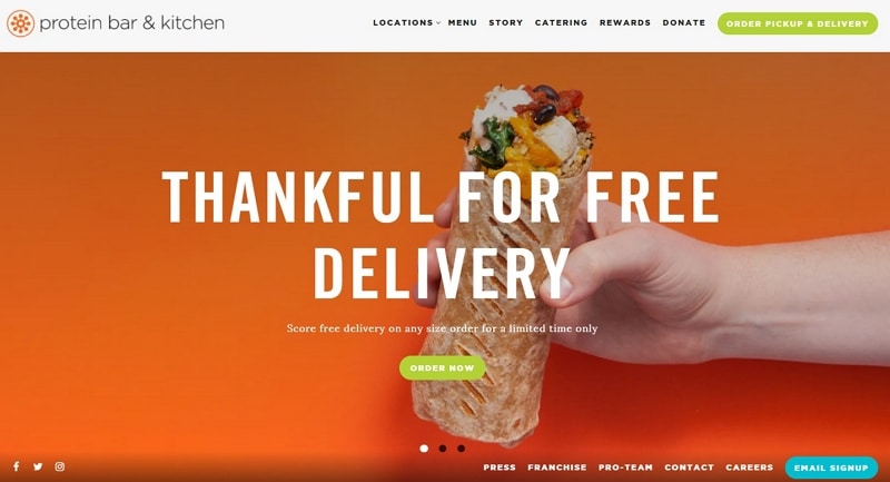 beautiful restaurant website design