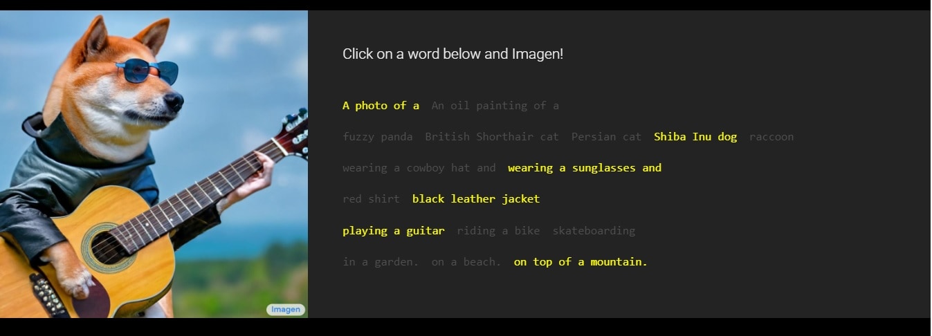 google imagen prompt