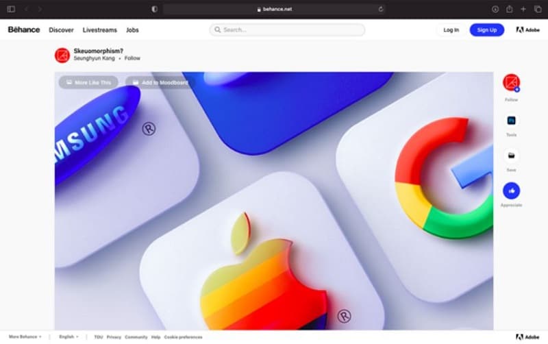 behance icon vector