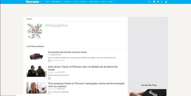infographics website