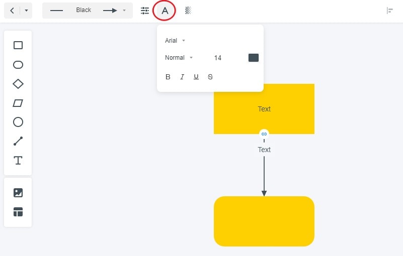 flowchart settings