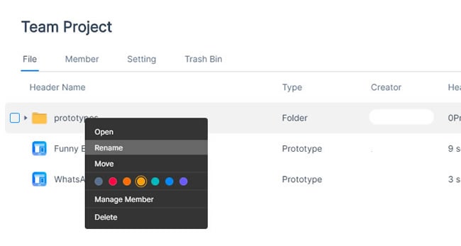 rename folders