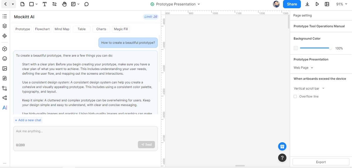 mockitt ai generated response