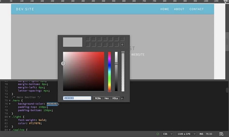 making a website in dreamweaver