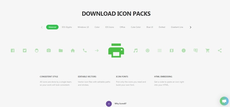 icons of websites