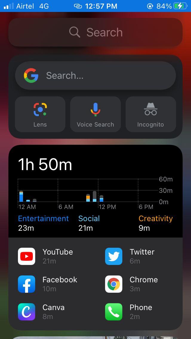 google maps widget iphone