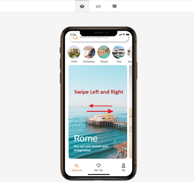 adobe xd horizontal scroll