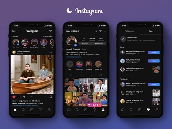 dark theme UI