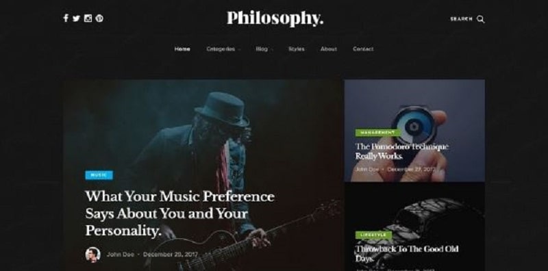 blog website templates